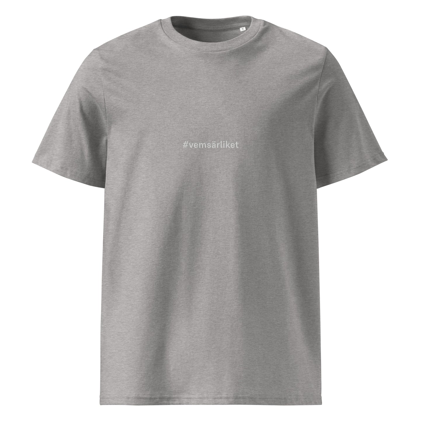 #vemsärliket - Embroidered Unisex organic cotton t-shirt