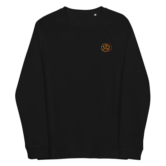 KÄNSLOR - Embroidered Unisex organic raglan sweatshirt