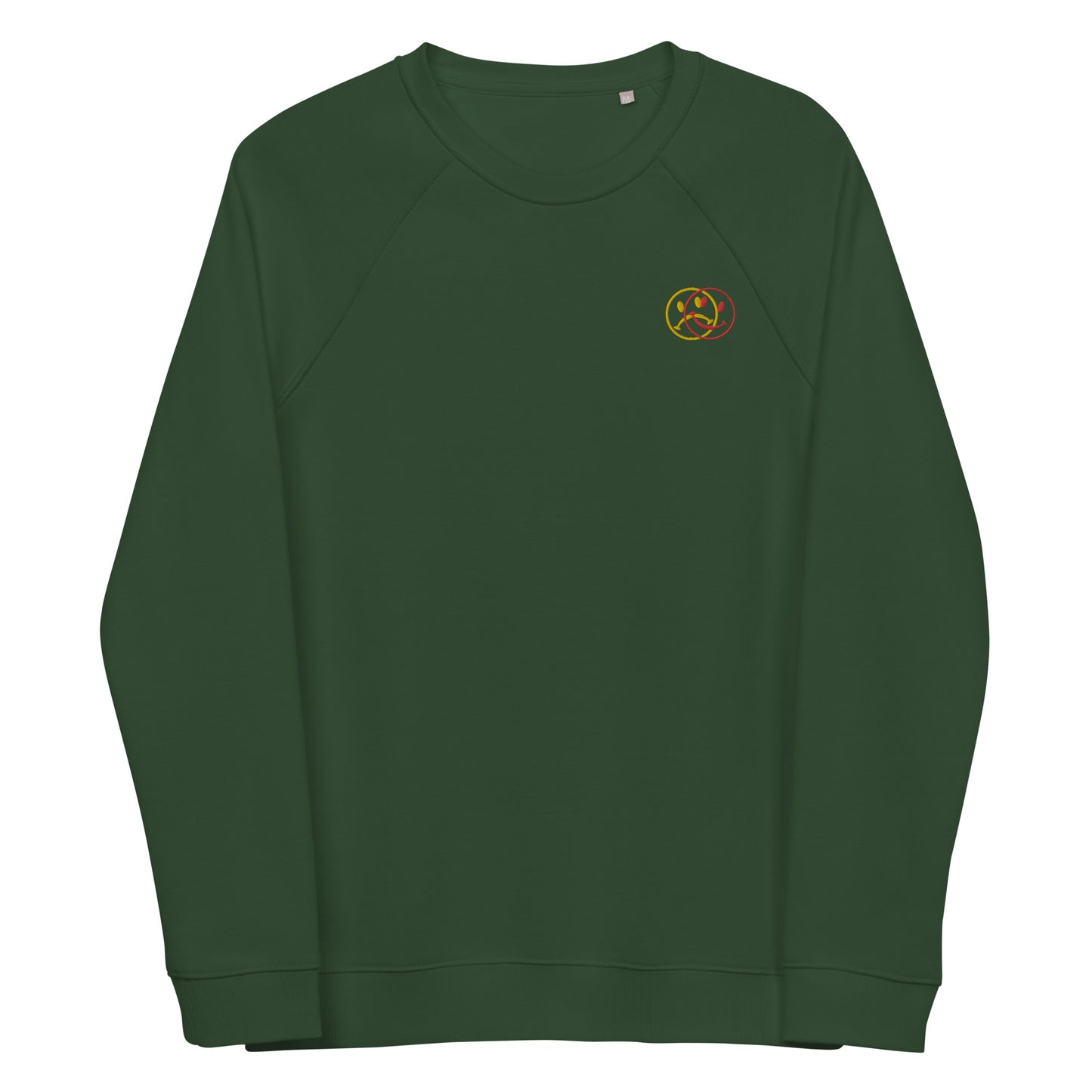 KÄNSLOR - Embroidered Unisex organic raglan sweatshirt